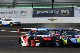 #18 Porsche 911 GT3 R (992) of Alex Sedgwick / Jan Heylen / Alessio Picariello, RS1, Indy 8H, IGTC, Pro, SRO America, Indianapolis Motor Speedway, Indianapolis, IN, Oct 16–19, 2025
 | Fabian Lagunas | www.lagunasphotography.com | For SRO Motorsports Group 2025