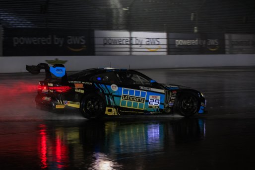 #29 BMW M4 GT3 EVO of Justin Rothberg / Patrick Gallagher / Robby Foley, Turner Motorsport, Indy 8H, IGTC, Pro-Am, SRO America, Indianapolis Motor Speedway, Indianapolis, IN, Oct 16–19, 2025
 | Fabian Lagunas | www.lagunasphotography.com | For SRO Motorsports Group 2025