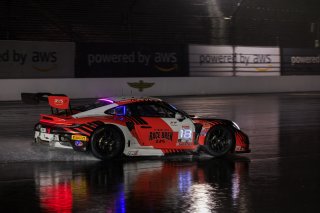 #18 Porsche 911 GT3 R (992) of Alex Sedgwick / Jan Heylen / Alessio Picariello, RS1, Indy 8H, IGTC, Pro, SRO America, Indianapolis Motor Speedway, Indianapolis, IN, Oct 16–19, 2025
 | Fabian Lagunas | www.lagunasphotography.com | For SRO Motorsports Group 2025