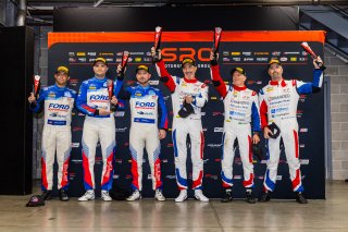 #163 Ferrari 296 GT3 of Jay Schreibman / Oswaldo Negri / Conrad Grunewald, AF Corse USA, Indy 8H, IGTC, Am, SRO America, Indianapolis Motor Speedway, Indianapolis, IN, Oct 16–19, 2025
 | Fabian Lagunas | www.lagunasphotography.com | For SRO Motorsports Group 2025