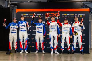 #163 Ferrari 296 GT3 of Jay Schreibman / Oswaldo Negri / Conrad Grunewald, AF Corse USA, Indy 8H, IGTC, Am, SRO America, Indianapolis Motor Speedway, Indianapolis, IN, Oct 16–19, 2025
 | Fabian Lagunas | www.lagunasphotography.com | For SRO Motorsports Group 2025