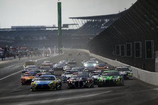 #777 BMW M4 GT3 EVO of Al Faisal Al Zubair / Augusto Farfus / Raffaele Marciello, Team WRT, Indy 8H, IGTC, Pro, SRO America, Indianapolis Motor Speedway, Indianapolis, IN, Oct 16–19, 2025 #80 Mercedes-AMG GT3 EVO of Lin Hodenius / Maxime Martin / Jules Go | Fred Hardy | www.FredHardyPhoto.com ©2025