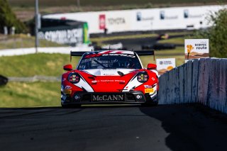 #8 Porsche 911 GT3-R (992) EVO of Michael McCann Jr. and Zachary Vanier, McCann Racing, GT World Challenge America, Pro, SRO America, Sonoma Raceway, Sonoma, CA, Mar 27 - 29, 2026
 | Fabian Lagunas&copy;2026