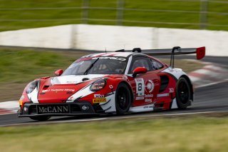 #8 Porsche 911 GT3-R (992) EVO of Michael McCann Jr. and Zachary Vanier, McCann Racing, GT World Challenge America, Pro, SRO America, Sonoma Raceway, Sonoma, CA, Mar 27 - 29, 2026
 | Fabian Lagunas&copy;2026