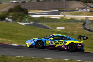 #242 Porsche 911 GT3-R (992) of Therese Lahlouh and Thomas Merrill, Wright Motorsports, GT World Challenge America, Pro-Am, SRO America, Sonoma Raceway, Sonoma, CA, Mar 27 - 29, 2026
 | Fabian Lagunas&copy;2026