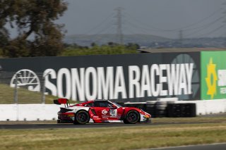 #8 Porsche 911 GT3-R (992) EVO of Michael McCann Jr. and Zachary Vanier, McCann Racing, GT World Challenge America, Pro, SRO America, Sonoma Raceway, Sonoma, CA, Mar 27 - 29, 2026
 | Fabian Lagunas&copy;2026