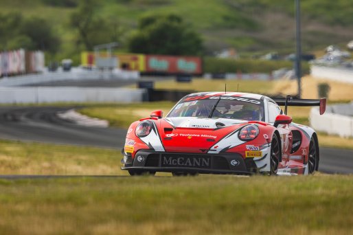 #8 Porsche 911 GT3-R (992) EVO of Michael McCann Jr. and Zachary Vanier, McCann Racing, GT World Challenge America, Pro, SRO America, Sonoma Raceway, Sonoma, CA, Mar 27 - 29, 2026
 | Fabian Lagunas&copy;2026