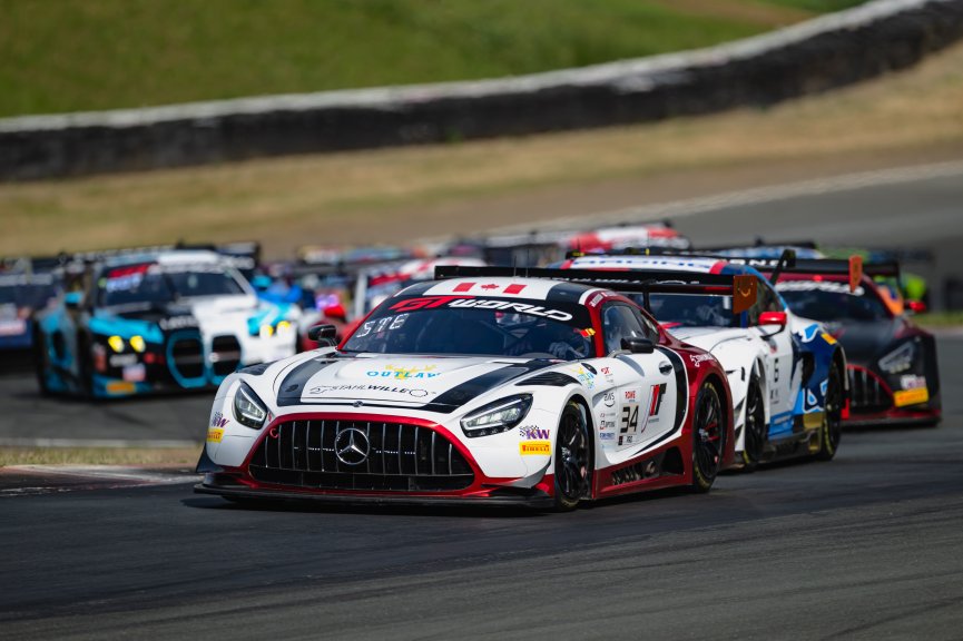 #34 Mercedes-AMG GT3 EVO of Michai Stephens and Mikael Grenier, JMF Motorsports, GT World Challenge America, Pro, SRO America, Sonoma Raceway, Sonoma, CA, Mar 27 - 29, 2026
