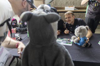 GT World Challenge America Autograph Session, #99 BMW M4 GT3 EVO of Derek DeBoer and Hampus Ericsson, Random Vandals Racing, GT World Challenge America, Pro-Am, SRO America, Sonoma Raceway, Sonoma, CA, Mar 27 - 29, 2026
 | Fabian Lagunas&copy;2026