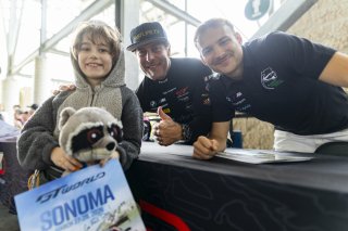 GT World Challenge America Autograph Session, #99 BMW M4 GT3 EVO of Derek DeBoer and Hampus Ericsson, Random Vandals Racing, GT World Challenge America, Pro-Am, SRO America, Sonoma Raceway, Sonoma, CA, Mar 27 - 29, 2026
 | Fabian Lagunas&copy;2026