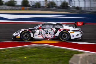 #88 Porsche 911 GT3-R (992) EVO of John Gilliland and Loek Hartog, Kellymoss, GT World Challenge America, Pro-Am, SRO America, Circuit of The Americas, Austin, TX, Apr 24 - 26, 2026
 | Fabian Lagunas | www.lagunasphotography.com | 2026