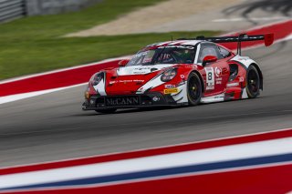 #8 Porsche 911 GT3-R (992) EVO of Michael McCann Jr. and Zachary Vanier, McCann Racing, GT World Challenge America, Pro, SRO America, Circuit of The Americas, Austin, TX, Apr 24 - 26, 2026
 | Fabian Lagunas | www.lagunasphotography.com | 2026
