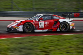 #8 Porsche 911 GT3-R (992) EVO of Michael McCann Jr. and Zachary Vanier, McCann Racing, GT World Challenge America, Pro, SRO America, Circuit of The Americas, Austin, TX, Apr 24 - 26, 2026
 | Fabian Lagunas | www.lagunasphotography.com | 2026
