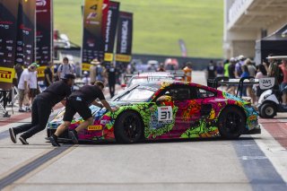 #31 Porsche 911 GT3-R (992) EVO of Dave Musial Jr. and Ryan Yardley, Wright Motorsports, GT World Challenge America, Pro-Am, SRO America, Circuit of The Americas, Austin, TX, Apr 24 - 26, 2026
 | Fabian Lagunas | www.lagunasphotography.com | 2026