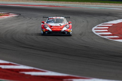 #8 Porsche 911 GT3-R (992) EVO of Michael McCann Jr. and Zachary Vanier, McCann Racing, GT World Challenge America, Pro, SRO America, Circuit of The Americas, Austin, TX, Apr 24 - 26, 2026
 | Fabian Lagunas | www.lagunasphotography.com | 2026