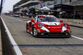 #8 Porsche 911 GT3-R (992) EVO of Michael McCann Jr. and Zachary Vanier, McCann Racing, GT World Challenge America, Pro, SRO America, Circuit of The Americas, Austin, TX, Apr 24 - 26, 2026
 | Fabian Lagunas | www.lagunasphotography.com | 2026