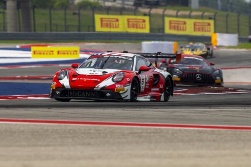 #8 Porsche 911 GT3-R (992) EVO of Michael McCann Jr. and Zachary Vanier, McCann Racing, GT World Challenge America, Pro, SRO America, Circuit of The Americas, Austin, TX, Apr 24 - 26, 2026
 | Fabian Lagunas | www.lagunasphotography.com | 2026