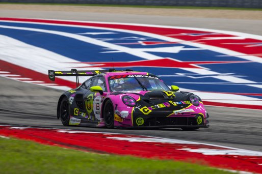#13 Porsche 911 GT3-R (992) EVO of Todd Parriott and Riley Dickinson, Kellymoss, GT World Challenge America, Pro-Am, SRO America, Circuit of The Americas, Austin, TX, Apr 24 - 26, 2026
 | Fabian Lagunas | www.lagunasphotography.com | 2026
