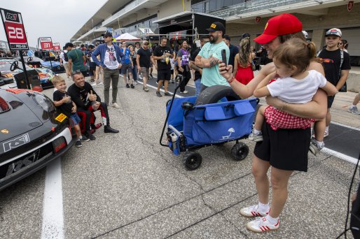 Grid Walk, GT World Challenge America, SRO America, Circuit of The Americas, Austin, TX, Apr 24 - 26, 2026, Fan Interactions, #28 Porsche 911 GT3-R (992) EVO of JP Martinez and Jan Heylen, RS1, Pro-Am
 | Fabian Lagunas | www.lagunasphotography.com | 2026