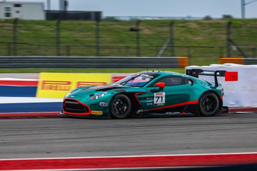 #71 Aston Martin Vantage AMR GT3 EVO of Robin Liddell and Frank DePew, Rebel Rock Racing, GT World Challenge America, Pro-Am, SRO America, Circuit of The Americas, Austin, TX, Apr 24 - 26, 2026
 | Fabian Lagunas | www.lagunasphotography.com | 2026