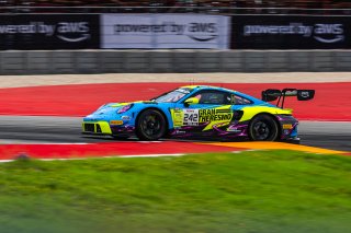 #242 Porsche 911 GT3-R (992) EVO of Therese Lahlouh and Thomas Merrill, Wright Motorsports, GT World Challenge America, Pro-Am, SRO America, Circuit of The Americas, Austin, TX, Apr 24 - 26, 2026
 | Fabian Lagunas | www.lagunasphotography.com | 2026
