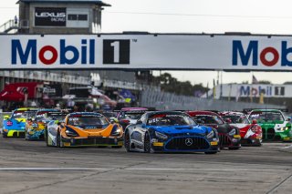 #9 Mercedes-AMG GT3 EVO of Brayton Williams and Daniel Morad, TR3 Racing, GT World Challenge America, Pro-Am, SRO America, Sebring International Raceway, Sebring, FL, May 7 - 10, 2026, Race Start
 | Fabian Lagunas | www.lagunasphotography.com | 2026