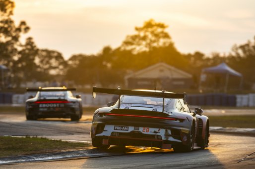 #28 Porsche 911 GT3-R (992) EVO of JP Martinez and Jan Heylen, RS1, GT World Challenge America, Pro-Am, SRO America, Sebring International Raceway, Sebring, FL, May 7 - 10, 2026
 | Fabian Lagunas | www.lagunasphotography.com | 2026