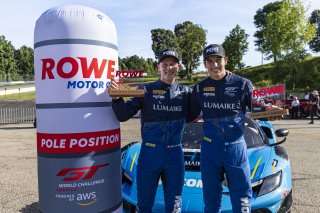 Pole Award, #12 Ferrari 296 GT3 EVO of Matias Perez Companc and Frederik Schandorff, AF Corse USA, GT World Challenge America, Pro, SRO America, Road Atlanta, Braselton, GA, June 12 - 14, 2026
 | Fabian Lagunas | www.lagunasphotography.com | 2026