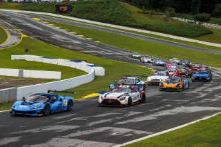 GT World Challenge America Race Start, #12 Ferrari 296 GT3 EVO of Matias Perez Companc and Frederik Schandorff, AF Corse USA, #34 Mercedes-AMG GT3 EVO of Michai Stephens and Mikael Grenier, JMF Motorsports, GT World Challenge America, Pro, SRO America, Ro | Andrew Miterko Photography LLC 2026