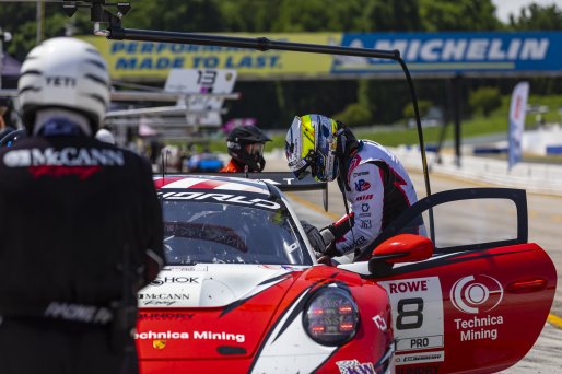 #8 Porsche 911 GT3-R (992) EVO of Michael McCann Jr. and Zachary Vanier, McCann Racing, GT World Challenge America, Pro, SRO America, Road Atlanta, Braselton, GA, June 12 - 14, 2026
 | Fabian Lagunas | www.lagunasphotography.com | 2026