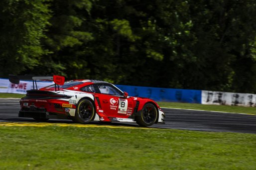 #8 Porsche 911 GT3-R (992) EVO of Michael McCann Jr. and Zachary Vanier, McCann Racing, GT World Challenge America, Pro, SRO America, Road Atlanta, Braselton, GA, June 12 - 14, 2026
 | Fabian Lagunas | www.lagunasphotography.com | 2026