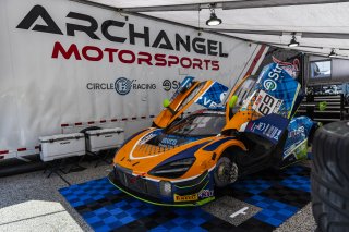 Paddock, #69 McLaren 720S GT3 EVO of Todd Coleman and Aaron Telitz, Archangel Motorsports, GT World Challenge America, Pro-Am, SRO America, Road Atlanta, Braselton, GA, June 12 - 14, 2026
 | Fabian Lagunas | www.lagunasphotography.com | 2026