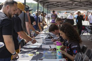 Autograph Session, #242 Porsche 911 GT3-R (992) EVO of Therese Lahlouh and Thomas Merrill, Wright Motorsports, GT World Challenge America, Pro-Am, SRO America, Road Atlanta, Braselton, GA, June 12 - 14, 2026
 | Fabian Lagunas | www.lagunasphotography.com | 2026
