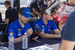 Autograph Session, #6 Ford Mustang GT3 EVO of Cameron Lawrence and Alex Sedgwick, Dollahite Racing, GT World Challenge America, Pro, SRO America, Road Atlanta, Braselton, GA, June 12 - 14, 2026
 | Fabian Lagunas | www.lagunasphotography.com | 2026