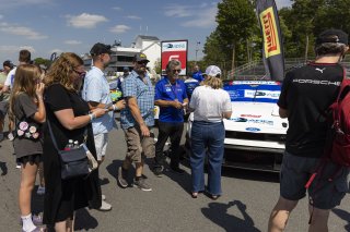 Gridwalk, #6 Ford Mustang GT3 EVO of Cameron Lawrence and Alex Sedgwick, Dollahite Racing, GT World Challenge America, Pro, SRO America, Road America, Elkhart Lake, WI, Aug 27 - 30, 2026, Fan Interactions
 | Fabian Lagunas | www.lagunasphotography.com | 2026