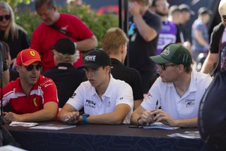 Autograph Session, #12 Ferrari 296 GT3 EVO of Matias Perez Companc and Miguel Molina, AF Corse USA, GT World Challenge America, Pro, SRO America, Road America, Elkhart Lake, WI, Aug 27 - 30, 2026, Fan Interactions
 | Fabian Lagunas | www.lagunasphotography.com | 2026