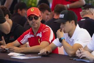 Autograph Session, #12 Ferrari 296 GT3 EVO of Matias Perez Companc and Miguel Molina, AF Corse USA, GT World Challenge America, Pro, SRO America, Road America, Elkhart Lake, WI, Aug 27 - 30, 2026, Fan Interactions
 | Fabian Lagunas | www.lagunasphotography.com | 2026