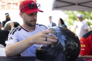 Autograph Session, #27 Mercedes-AMG GT3 EVO of Jason Daskalos and Philip Ellis, JMF Motorsports, GT World Challenge America, Pro-Am, SRO America, Road America, Elkhart Lake, WI, Aug 27 - 30, 2026
 | Fabian Lagunas | www.lagunasphotography.com | 2026