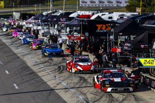 #28 Porsche 911 GT3-R (992) EVO of Danny Dyszelski and Jan Heylen, RS1, GT World Challenge America, Pro-Am, SRO America, Barber Motorsport Park, Leeds, AL, Sept 24 - 27, 2026, #8 Porsche 911 GT3-R (992) EVO of Michael McCann Jr. and Zachary Vanier, McCann | Fabian Lagunas | www.lagunasphotography.com | 2026