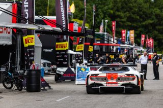 #04 Ferrari 296 GT3 of Tony Davis and Scott Andrews, HP-TECH Motorsport, GT World Challenge America, Pro-Am, SRO America, Barber Motorsport Park, Leeds, AL, Sept 24 - 27, 2026, Paddock
 | Fabian Lagunas | www.lagunasphotography.com | 2026