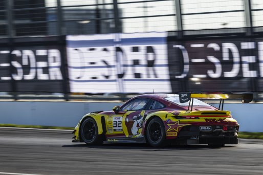 #32 Porsche 911 GT3-R (992) EVO of Kyle Washington, Riccardo Pera, and Ayhancan Guven, GMG Racing, Indianapolis 8 Hour / GT World Challenge America, IGTC Pro-Am, SRO America, Indianapolis 8 Hour, Indianapolis Motor Speedway, Speedway, IN, Oct 7 - 11, 2026 | Fabian Lagunas | www.lagunasphotography.com | 2026