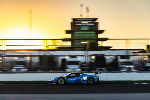 #12 Ferrari 296 GT3 EVO of Matias Perez Companc, Frederik Schandorff, and Nicklas Nielsen, AF Corse USA, Indianapolis 8 Hour / GT World Challenge America, IGTC Pro, SRO America, Indianapolis 8 Hour, Indianapolis Motor Speedway, Speedway, IN, Oct 7 - 11, 2 | Fabian Lagunas