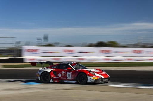 #8 Porsche 911 GT3-R (992) EVO of Michael McCann Jr., Zachary Vanier, and Alessio Picariello, McCann Racing, Indianapolis 8 Hour / GT World Challenge America, IGTC Pro, SRO America, Indianapolis 8 Hour, Indianapolis Motor Speedway, Speedway, IN, Oct 7 - 1 | Fabian Lagunas | www.lagunasphotography.com | 2026