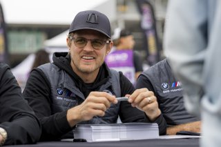 Autograph Session, #99 BMW M4 GT3 EVO of Derek DeBoer, Hampus Eriksson, and Marcus Ericsson, Random Vandals Racing, Indianapolis 8 Hour / GT World Challenge America, IGTC Pro-Am, SRO America, Indianapolis 8 Hour, Indianapolis Motor Speedway, Speedway, IN, | Fabian Lagunas | www.lagunasphotography.com | 2026