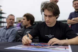 Autograph Session, #28 Porsche 911 GT3-R (992) EVO of Danny Dyszelski, TBC, and Jan Heylen, RS1, Indianapolis 8 Hour / GT World Challenge America, IGTC Pro-Am, SRO America, Indianapolis 8 Hour, Indianapolis Motor Speedway, Speedway, IN, Oct 7 - 11, 2026
 | Fabian Lagunas | www.lagunasphotography.com | 2026