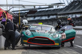 #71 Aston Martin Vantage AMR GT3 EVO of Frank Depew, Robin Liddell, and Andrew Davis, Rebel Rock Racing, Indianapolis 8 Hour / GT World Challenge America, Pro-Am, SRO America, Indianapolis 8 Hour, Indianapolis Motor Speedway, Speedway, IN, Oct 7 - 11, 202 | Andrew Miterko Photography LLC &copy;2026
