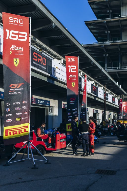 #163 Ferrari 296 GT3 EVO of Jay Schreibman, Oswaldo Negri, and Benny Simonsen, AF Corse USA, Indianapolis 8 Hour / GT World Challenge America, IGTC Am, SRO America, Indianapolis 8 Hour, Indianapolis Motor Speedway, Speedway, IN, Oct 7 - 11, 2026
 | SRO Motorsports Group
