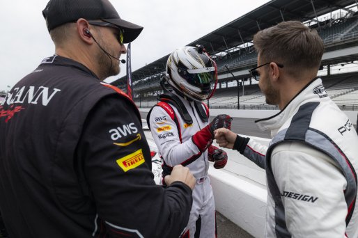 Grid Walk, Indianapolis 8 Hour / GT World Challenge America, IGTC Pro, SRO America, Indianapolis 8 Hour, Indianapolis Motor Speedway, Speedway, IN, Oct 7 - 11, 2026, #8 Porsche 911 GT3-R (992) EVO of Michael McCann Jr., Zachary Vanier, and Alessio Picarie | Fabian Lagunas | www.lagunasphotography.com | 2026