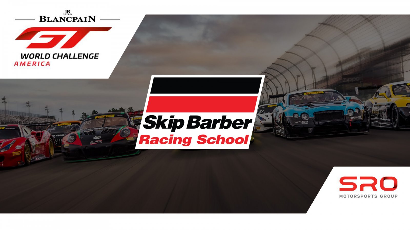 Skip Barber Racing School and Blancpain GT World Challenge America Announce Official Partnership