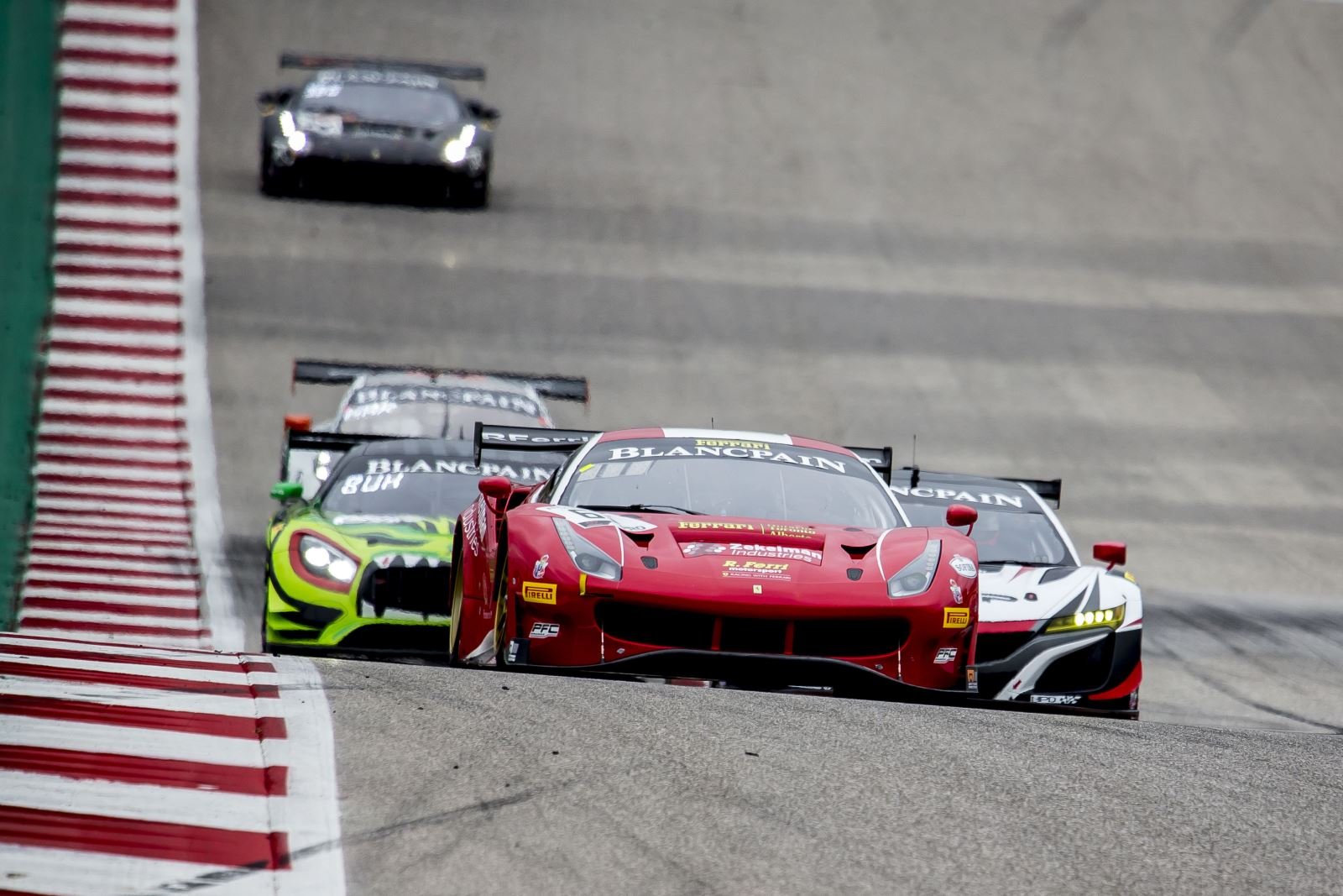 R. Ferri Motorsport, Ferrari survive late drama to clinch Race 2 at COTA